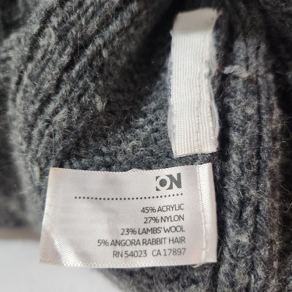 Old Navy Cable Knit Buttoned Cardigan W/ Belt Large Lamb's Wool Blend Casual Y2K - Picture 6 of 7